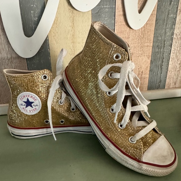 Converse Gold Girls size 1 - Picture 2 of 10